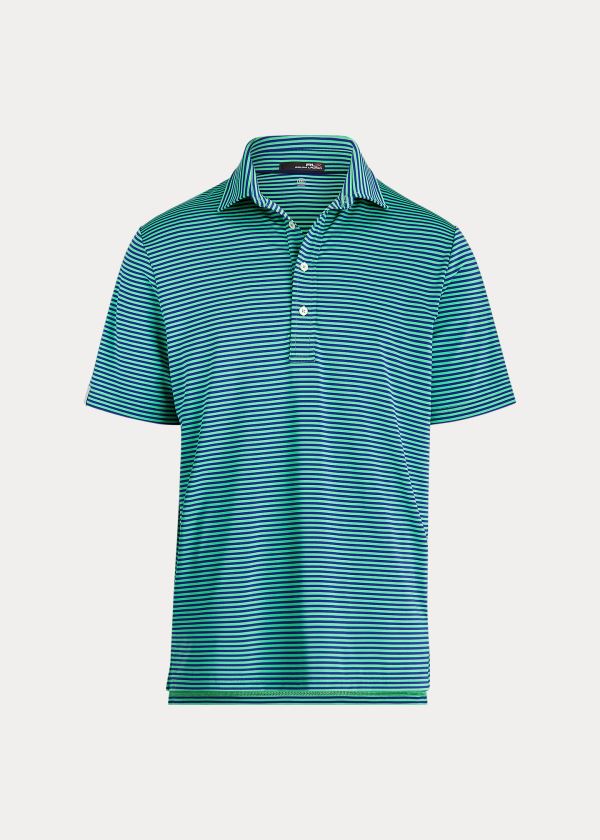 Polos Ralph Lauren Hombre Verdes / Rayas - Classic Fit Performance - YRSJW1734